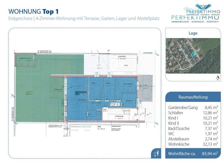 Wohnung zum Kauf 470.000 € 4 Zimmer 85,9 m² EG Mils bei Imst 6493