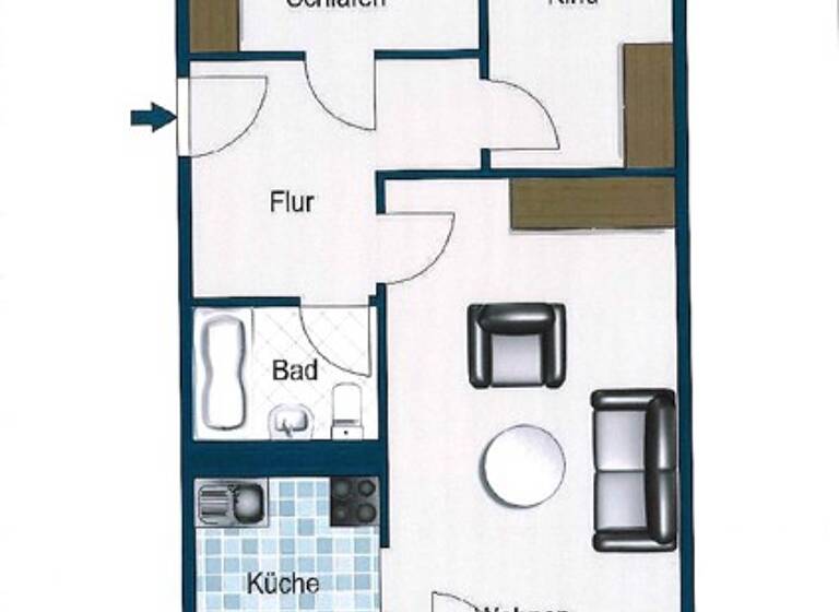 Wohnung zur Miete 523 € 3 Zimmer 64,3 m² 5. Geschoss frei ab 02.05.2026 Elsterwerdaer Str. 26 Prohlis-Süd Dresden 01239