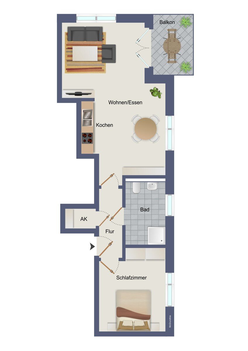 Wohnung zum Kauf 245.000 € 2 Zimmer 57,8 m²<br/>Wohnfläche Schwarzenbek 21493