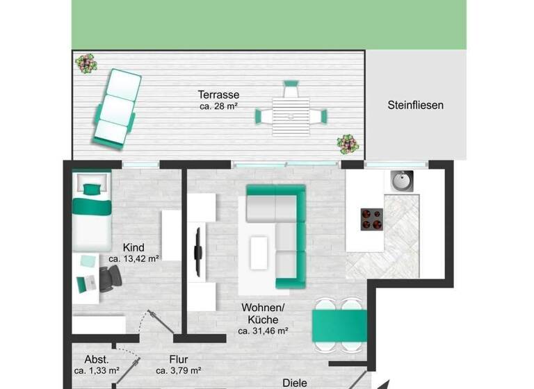 Wohnung zum Kauf provisionsfrei 449.000 € 3 Zimmer 95 m² EG frei ab 01.03.2027 Stadtmitte Offenburg 77652