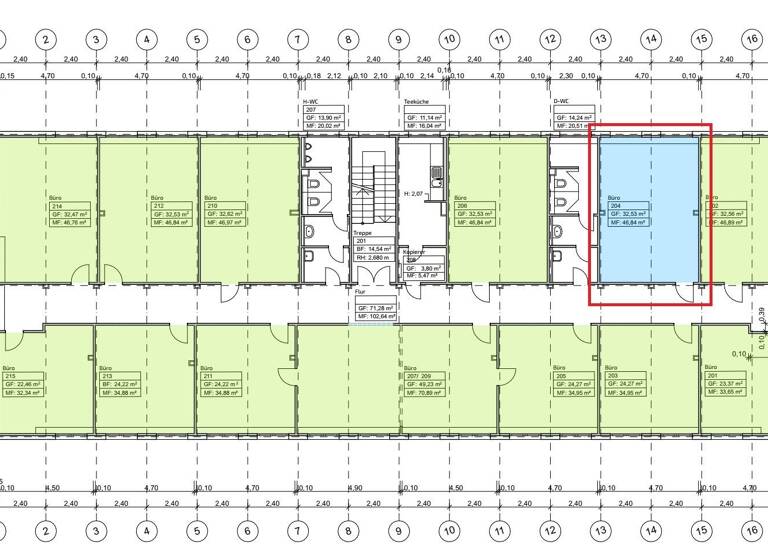 Bürofläche zur Miete provisionsfrei 6 € 46,8 m² Bürofläche Stötteritz Leipzig 04299