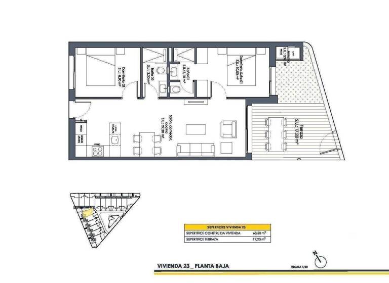 Bungalow zum Kauf - Erstbezug provisionsfrei 233.900 € 3 Zimmer 63 m² San Fulgencio