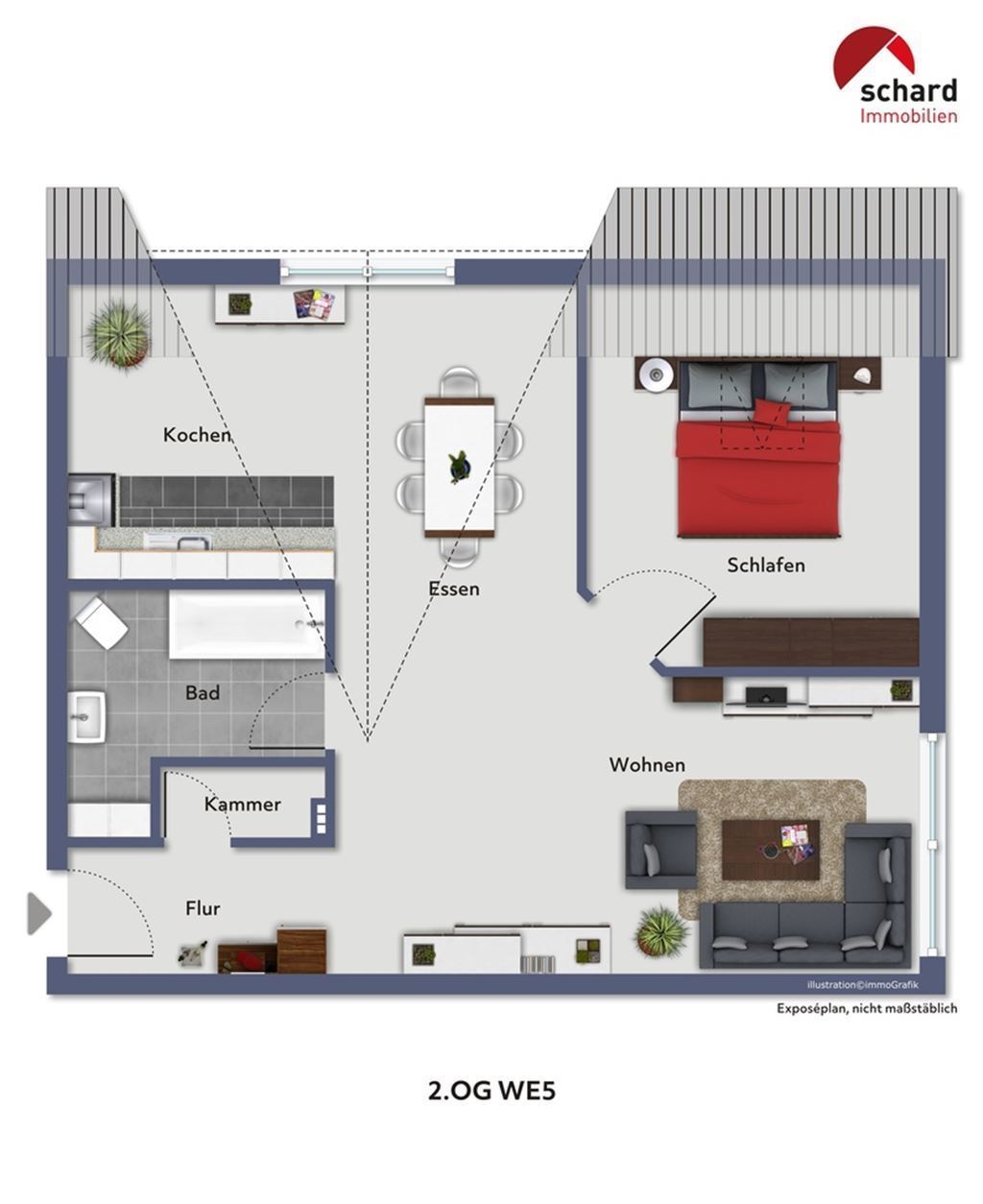 Wohnung zum Kauf 209.000 € 2 Zimmer 68 m²<br/>Wohnfläche Worfelden Büttelborn 64572