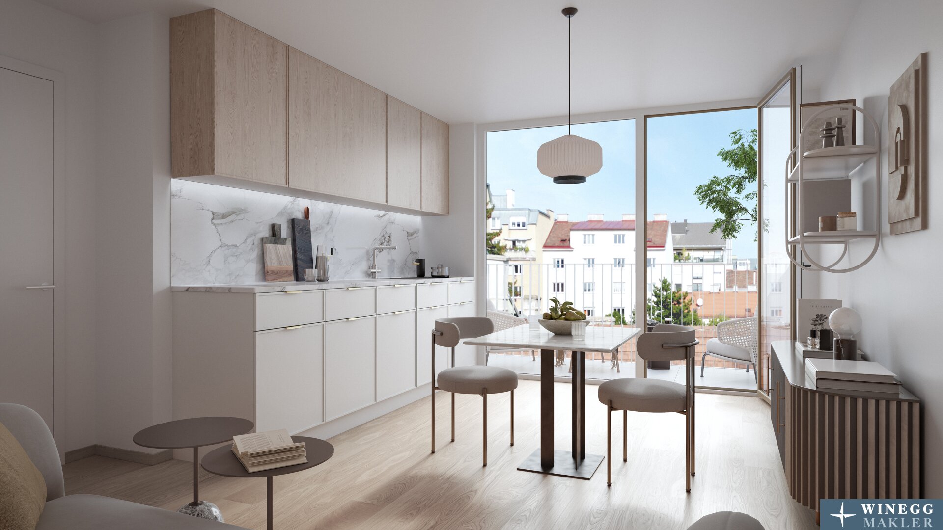 Wohnung zum Kauf 369.700 € 2 Zimmer 39,1 m²<br/>Wohnfläche 4.<br/>Geschoss Schumanngasse 35 Wien 1180