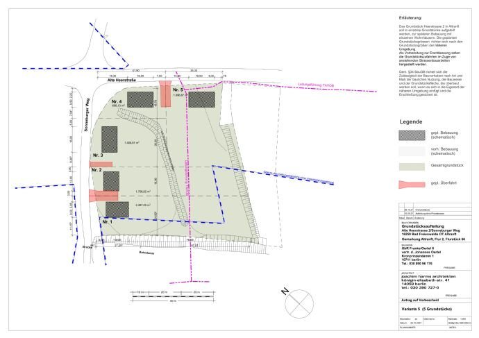 Grundstück zum Kauf provisionsfrei 95 € 950 m²<br/>Grundstück Alte Heerstraße 2 Ecke Sonneburger Weg Altranft Bad Freienwalde (Oder) 16259