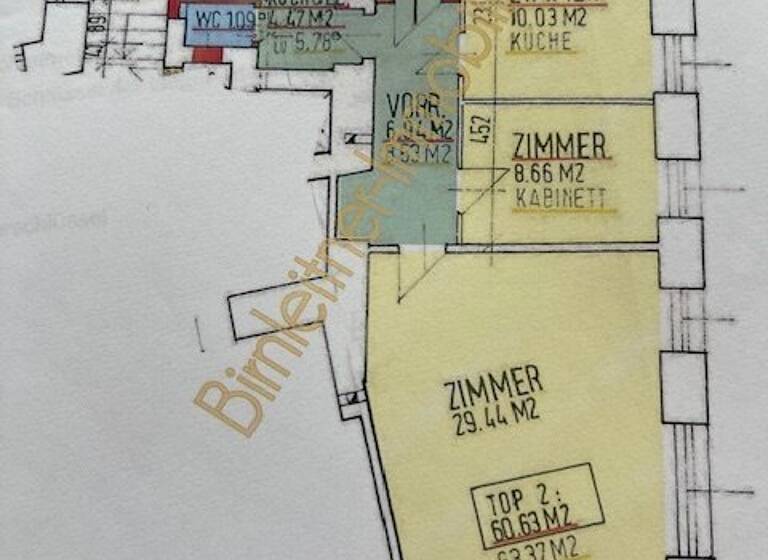 Wohnung zum Kauf 449.000 € 2 Zimmer 60,6 m² EG Wien 1090