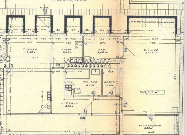 Wohnung zum Kauf 265.000 € 2 Zimmer 80,3 m² 5. Geschoss Ruthnergasse Wien 1210
