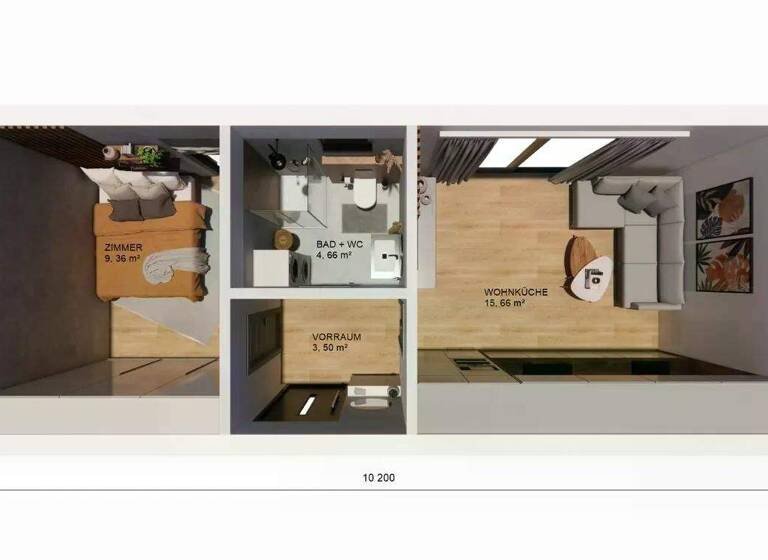 Haus zum Kauf 82.450 € 2 Zimmer 33,2 m²