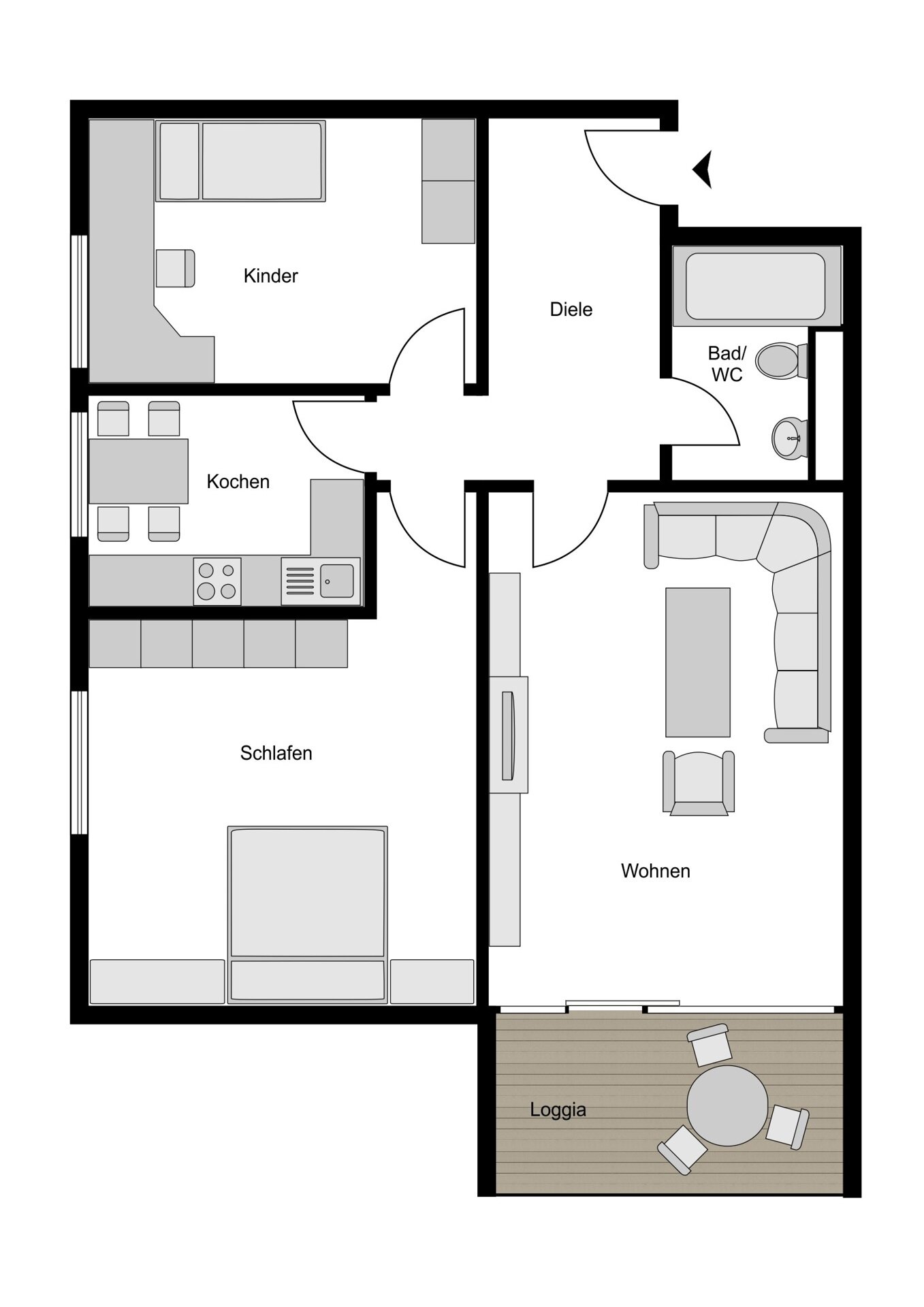 Wohnung zum Kauf 99.000 € 3,5 Zimmer 71 m²<br/>Wohnfläche Hofstede Bochum 44809