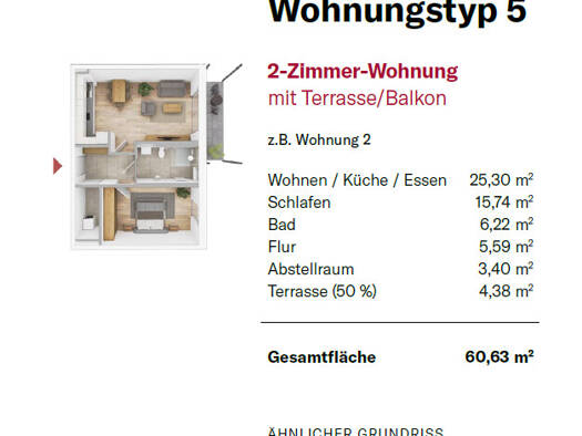 Wohnung zur Miete - Erstbezug 1.000 € 2 Zimmer 60,1 m² 1. Geschoss frei ab 01.11.2026 Zirndorf 90513