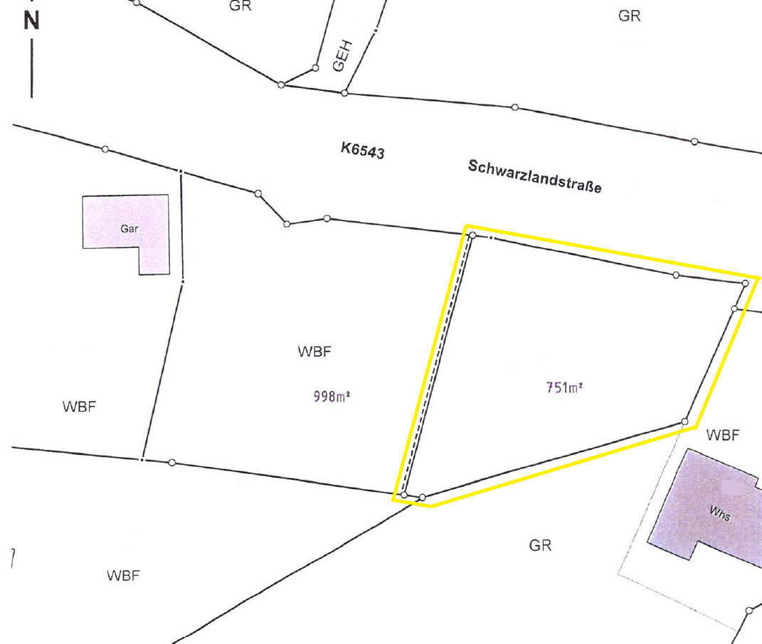 Grundstück zum Kauf 105.140 € 751 m²<br/>Grundstück Oberalpfen Waldshut-Tiengen / Oberalpfen 79761