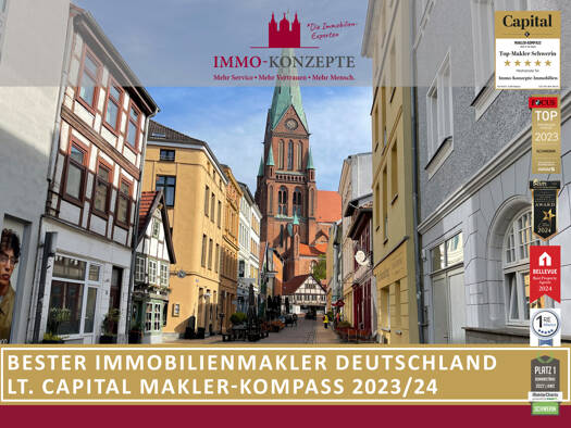 Mehrfamilienhaus zum Kauf als Kapitalanlage geeignet 350.000 € 240 m² 186 m² Grundstück Schmiedestrasse 13 Altstadt Schwerin 19053