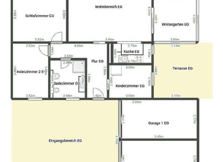 Terrassenwohnung zur Miete 900 € 3,5 Zimmer 90 m² EG Griesbach Bad Griesbach i.Rottal 94086