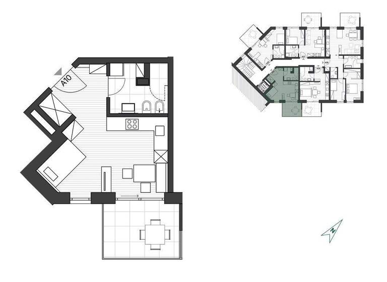 Studio zum Kauf 267.500 € 1 Zimmer 30,4 m² 2. Geschoss Plosestraße 38 Brixen 39042
