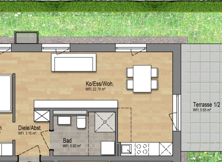 Wohnung zum Kauf - Neubau provisionsfrei 269.900 € 2 Zimmer 46,6 m² Ostenviertel Regensburg 93055