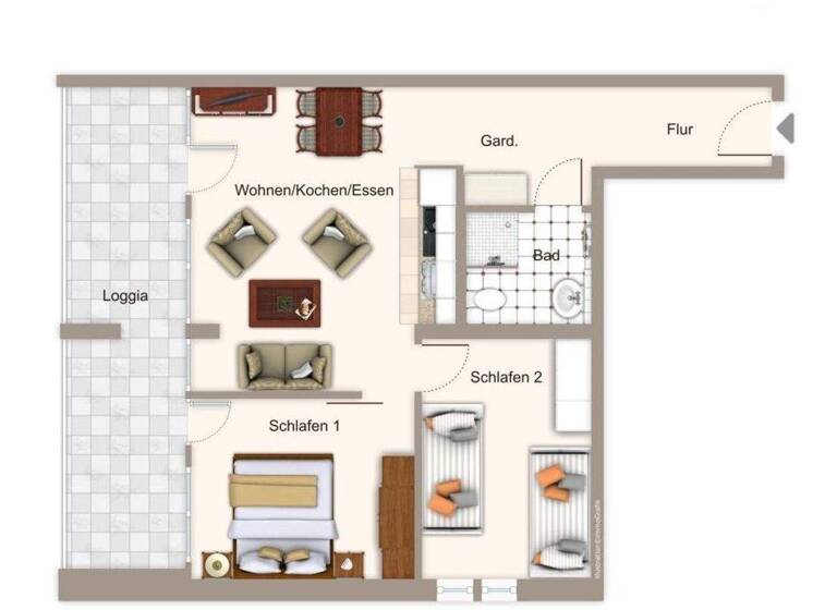 Wohnung zum Kauf provisionsfrei 3 Zimmer 56,6 m² frei ab 01.06.2026 Bensersiel Esens 26427
