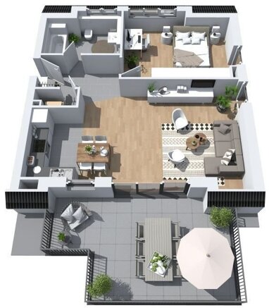 Penthouse zum Kauf Provisionsfrei 488.000 € 2 Zimmer 69 m² 3. Geschoss Gibb Wiesbaden 65203