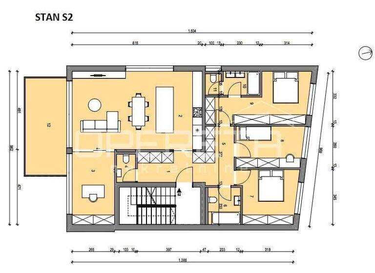 Wohnung zum Kauf 460.800 € 5 Zimmer 128 m² 1. Geschoss Velika Gorica