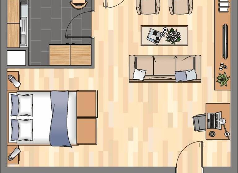 Studio zur Miete nur mit Wohnberechtigungsschein 214 € 1 Zimmer 42,7 m² 4. Geschoss Weseler Straße 73 Marxloh Duisburg 47169