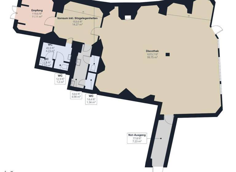 Club/Discothek zur Miete 1.800 € Innenstadt Euskirchen 53879