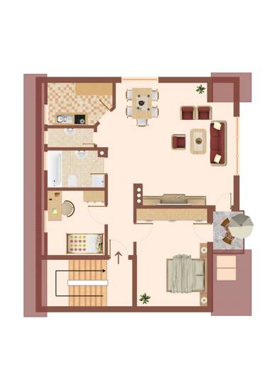 Wohnung zur Miete 780 € 3 Zimmer 82 m² Dachgeschoss frei ab 01.07.2025 Stadt Ansbach 91522