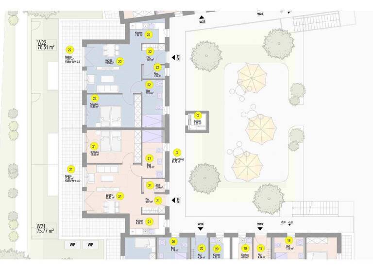 Penthouse zum Kauf - Erstbezug provisionsfrei 440.230 € 2 Zimmer 76 m² Puschendorf 90617