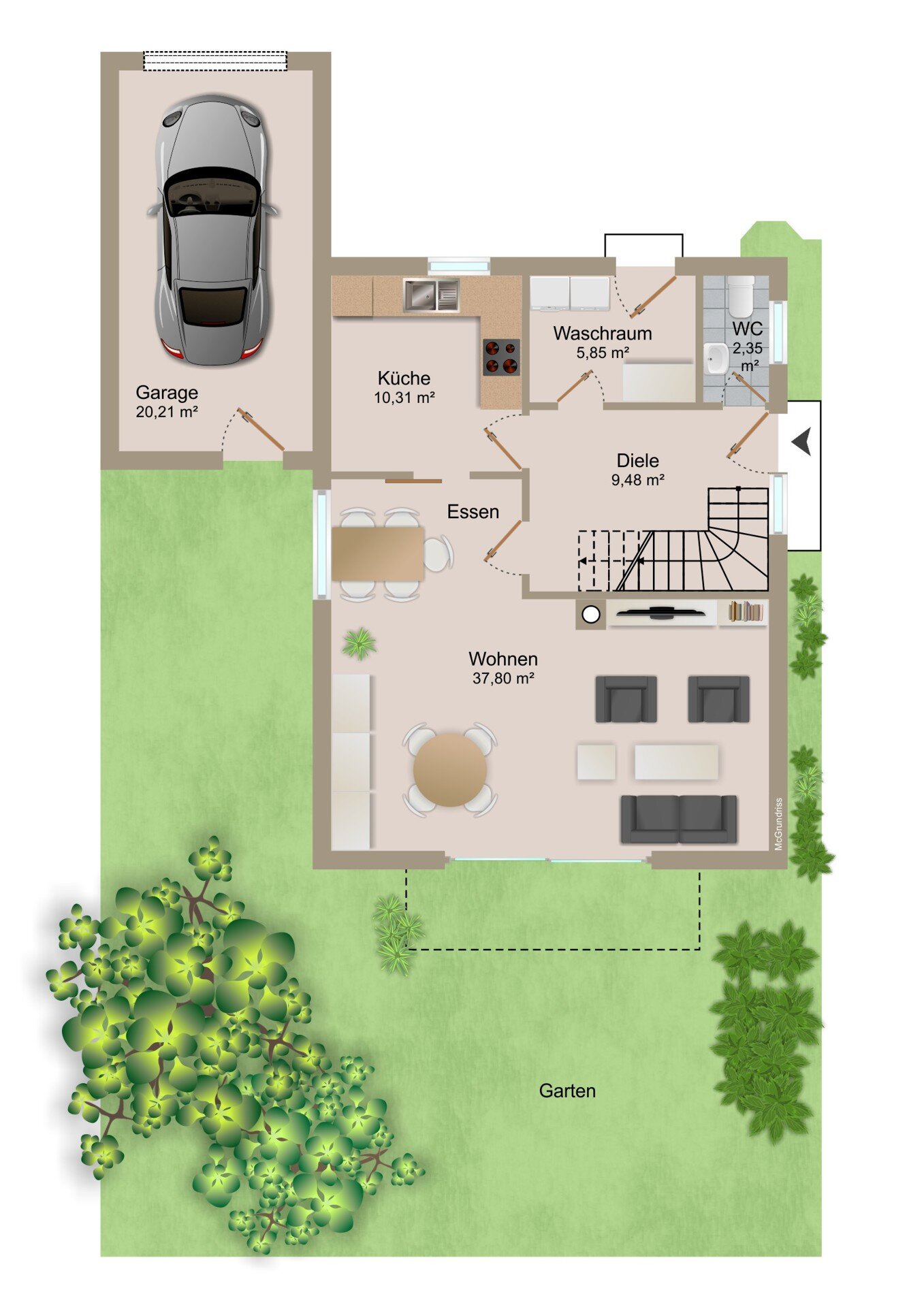 Einfamilienhaus zum Kauf provisionsfrei 339.000 € 122 m²<br/>Wohnfläche 822 m²<br/>Grundstück Großenkneten Großenkneten 26197