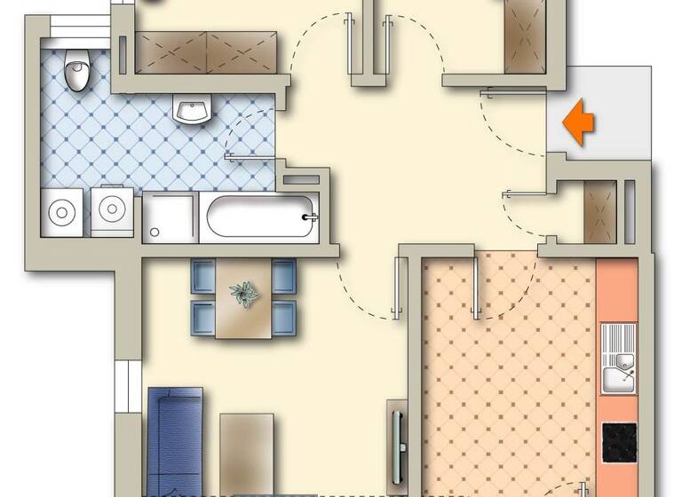 Wohnung zum Kauf 224.000 € 3 Zimmer 65,8 m² 3. Geschoss Deggendorf 94469