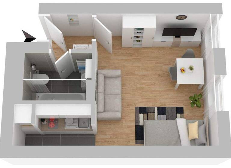 Studio zur Miete 590 € 1 Zimmer 30 m² 3. Geschoss Rosenau Nürnberg 90429
