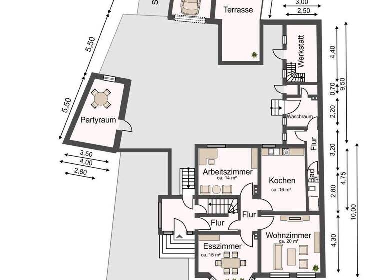 Doppelhaushälfte zum Kauf 249.000 € 7 Zimmer 180 m² 1.400 m² Grundstück Möhlau 06772