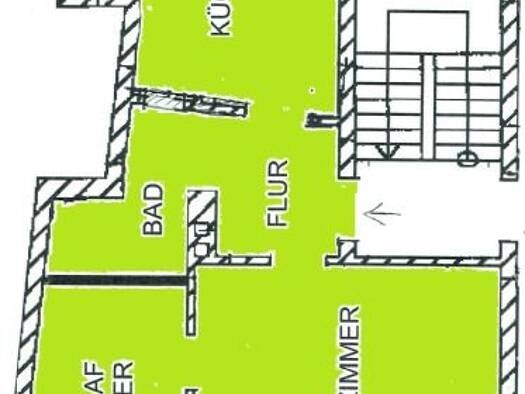Wohnung zur Miete 290 € 2 Zimmer 47 m² 1. Geschoss August-Bebel-Straße 36 Calbe Calbe (Saale) 39240