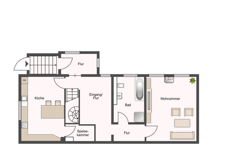 Mehrfamilienhaus zum Kauf 249.900 € 3 Zimmer 95 m² 500 m² Grundstück Brandis 04821
