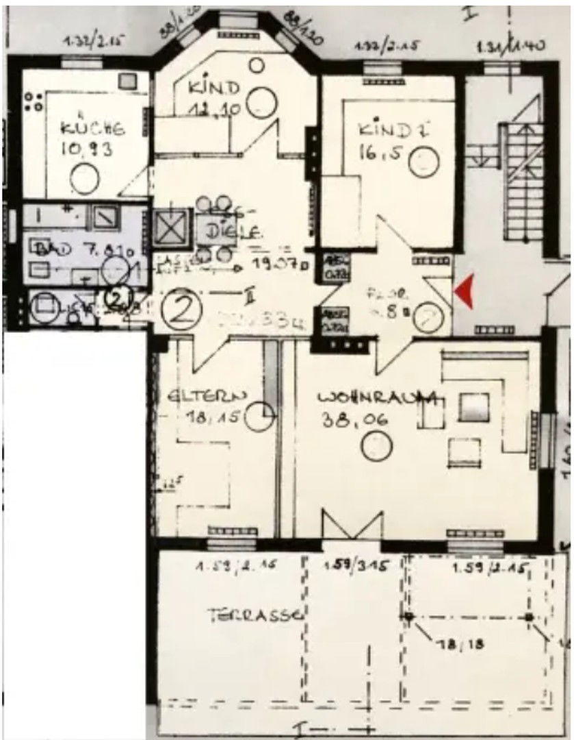 Wohnung zur Miete 1.300 € 5 Zimmer 145 m²<br/>Wohnfläche EG<br/>Geschoss 01.04.2025<br/>Verfügbarkeit Ahnatalstraße 135 Gartenstadt / Harleshausen Kassel 34128