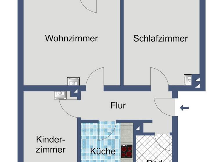 Wohnung zur Miete 402 € 3 Zimmer 62,5 m² 2. Geschoss frei ab 01.05.2026 Struthring 2 Neustadt Neustadt (Hessen) 35279