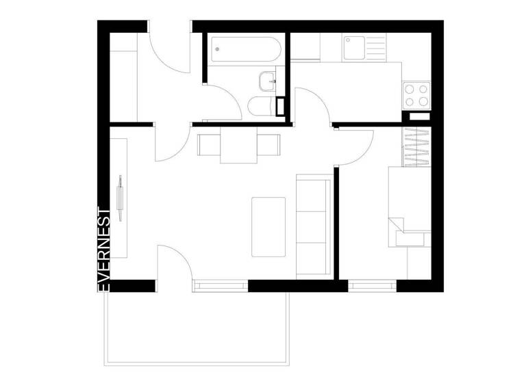Wohnung zum Kauf 105.000 € 1,5 Zimmer 44,4 m² 1. Geschoss Niedersedlitz Dresden 01257