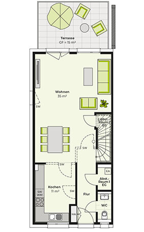 Reihenendhaus zum Kauf provisionsfrei 639.990 € 4 Zimmer 160 m²<br/>Wohnfläche 245 m²<br/>Grundstück Mühlenweg Urbach Köln 51145