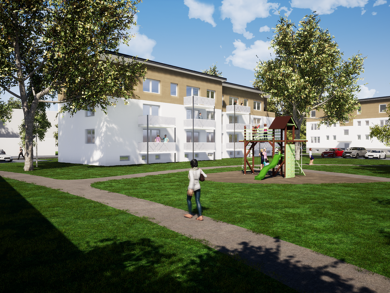 Wohnung zur Miete - Erstbezug 849 € 2 Zimmer 60,5 m² 2. Geschoss frei ab 01.10.2025 Bischof-Franz-Wolf-Str. 18 Gerschede Essen 45357