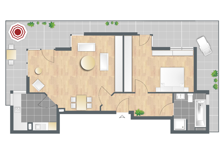 Wohnung zur Miete 1.035 € 2 Zimmer 85 m² 4. Geschoss frei ab 01.05.2026 Gärtnerstraße 31c Innenstadt Augsburg 86161