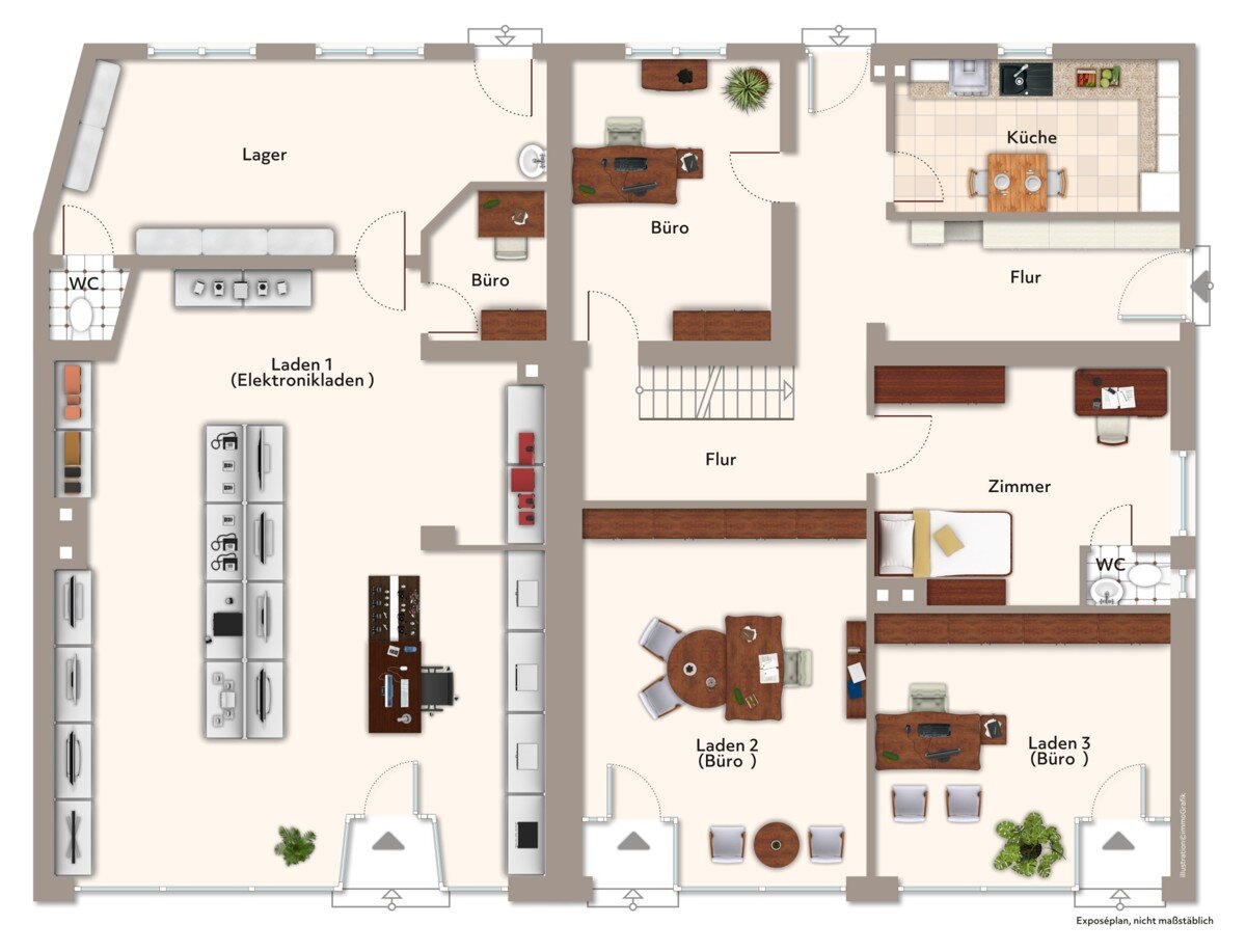 Wohn- und Geschäftshaus zum Kauf als Kapitalanlage geeignet 345.000 € 10 Zimmer 374 m²<br/>Fläche 1.360 m²<br/>Grundstück Habinghorst Castrop-Rauxel 44579