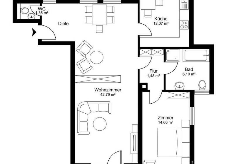 Wohnung zum Kauf 330.000 € 2 Zimmer 84 m² Oedeme Lüneburg 21335
