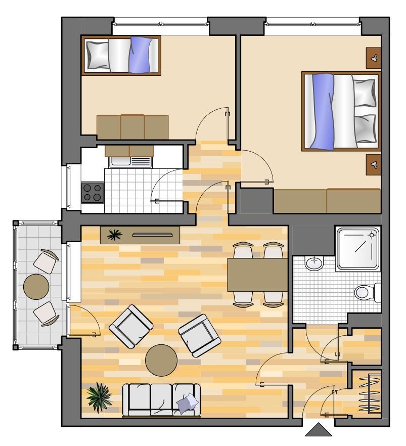 Wohnung zur Miete 619 € 3 Zimmer 72,8 m²<br/>Wohnfläche 4.<br/>Geschoss Juliusstraße 31 Holsterhausen Dorsten 46284