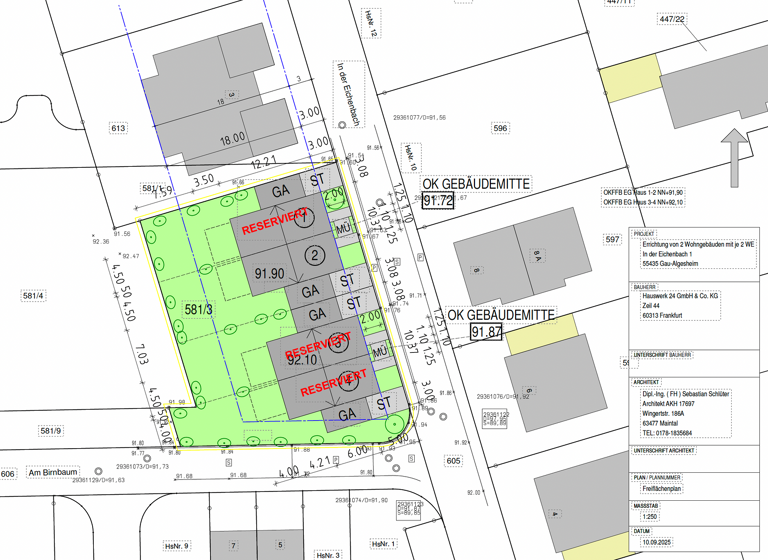 Haus zum Kauf provisionsfrei 619.000 € 5 Zimmer 141 m² 900 m² Grundstück In der Eichenbach 1 Gau-Algesheim 55435