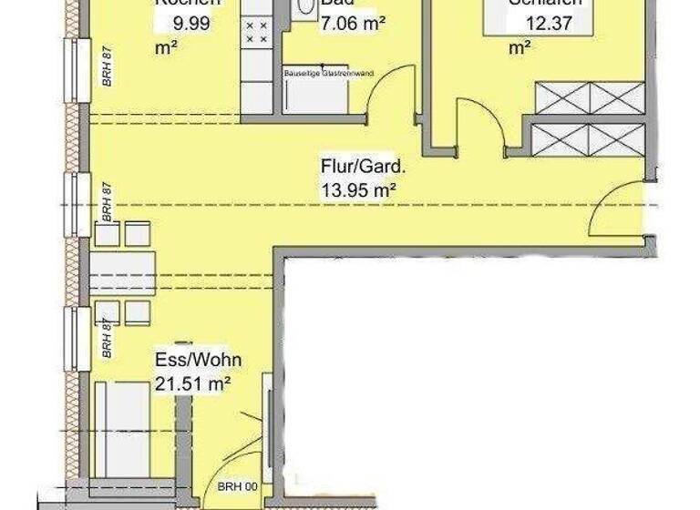 Wohnung zur Miete 810 € 2 Zimmer 69,2 m² Utzmemmingen Riesbürg / Utzmemmingen 73469