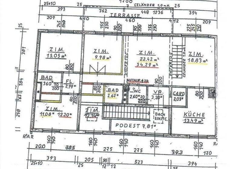 Terrassenwohnung zum Kauf 1.480.000 € 7 Zimmer 244,5 m² Wien 1190
