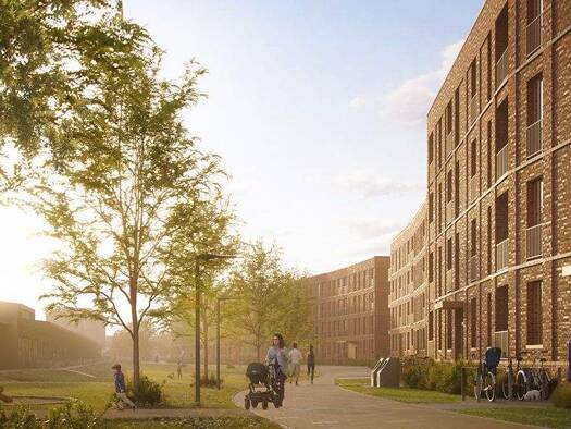 Wohnung zur Miete - Erstbezug 1.305 € 3 Zimmer 81,5 m² 2. Geschoss St. Lorenz Süd Lübeck 23558