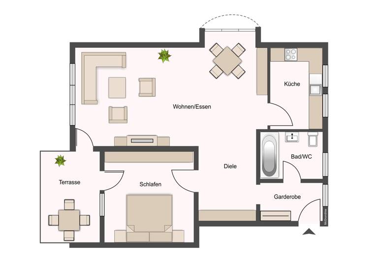 Wohnung zum Kauf 205.000 € 1 Zimmer 69,3 m²<br/>Wohnfläche Garnberg Künzelsau 74653