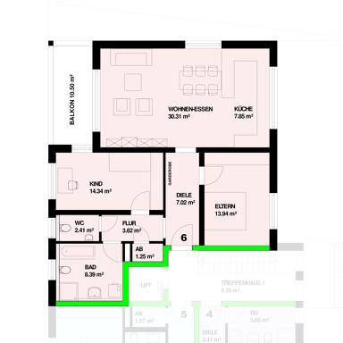 Wohnung zum Kauf provisionsfrei 462.000 € 3 Zimmer 94,4 m² Bernhardstraße 3 Höllstein Steinen 79585