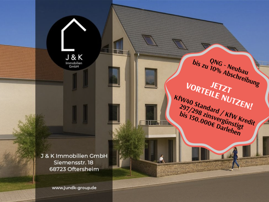 Studio zum Kauf - Erstbezug provisionsfrei 616.000 € 4 Zimmer 103,5 m² Heddesheim 68542