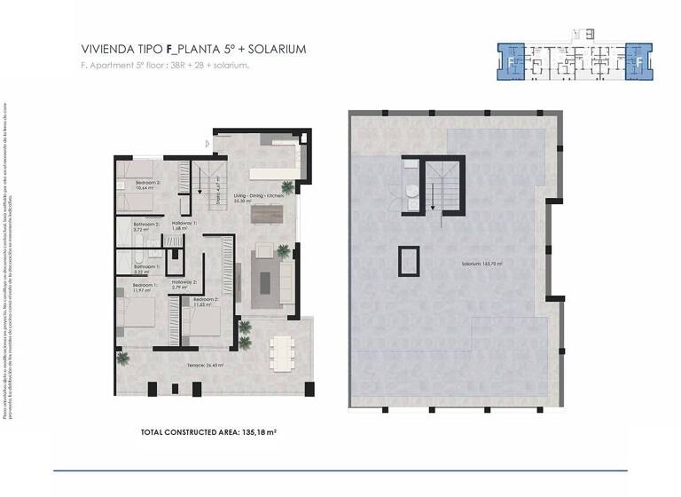 Penthouse zum Kauf - Erstbezug provisionsfrei 540.000 € 4 Zimmer 196 m² Torrelamata 03188