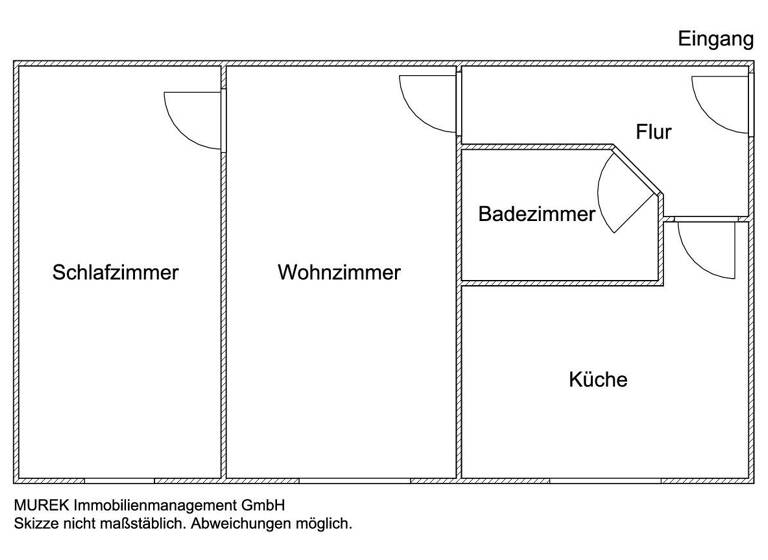 Wohnung zur Miete 320 € 2 Zimmer 60 m²<br/>Wohnfläche 2.<br/>Geschoss ab sofort<br/>Verfügbarkeit Glashüttenstraße 5 Ruhland Ruhland 01945